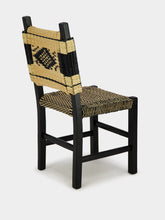 House of Capricorn Handmade Coruche Black Wood and Reed Dining Chair