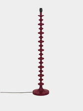 House of Capricorn Freixo Bordeaux Wood Floor Lamp Base