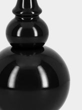 House of Capricorn Sado Black Wood Lamp Base