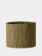 House of Capricorn Handmade Coruche Natural and Black Reed Small Lampshade