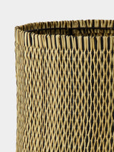 House of Capricorn Handmade Coruche Natural and Black Reed Small Lampshade
