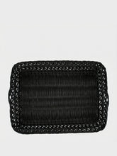 House of Capricorn Handmade Vitória Black Wicker Large Tray