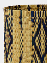 House of Capricorn Handmade Coruche Natural and Blue Reed Medium Lampshade