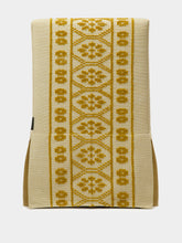 House of Capricorn Handmade Inês Yellow Cotton Linen Slipper Chair