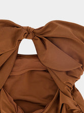 Zimmermann Walnut Brown Aster Double Scarf Tie Swimsuit