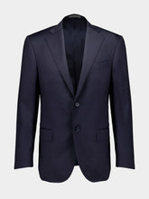 Corneliani Single-Breasted Wool Navy Suit