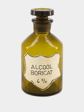 All Origine Amber Apothecary Bottle with Alcool Boricat Label