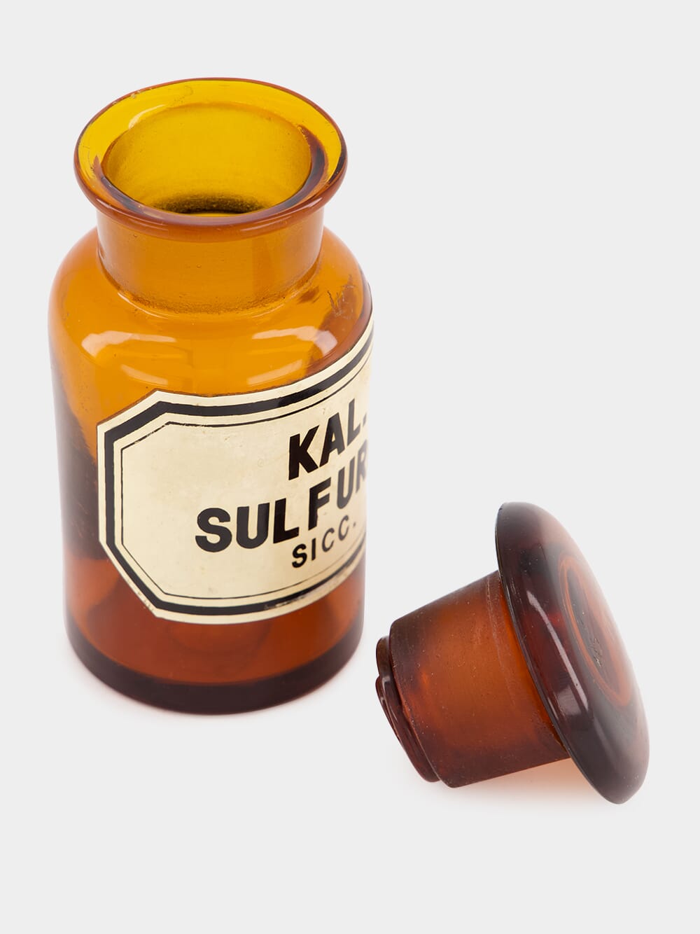 Potassium Sulfate Amber Glass Pharmaceutical Bottle