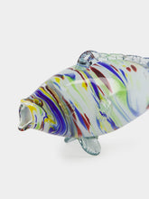 All Origine Blue and Brown Glass Fish Sculpture