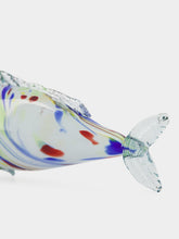 All Origine Blue and Brown Glass Fish Sculpture