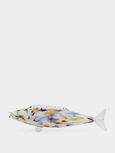 All Origine Blue and White Glass Fish Sculpture