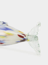 All Origine Blue and White Glass Fish Sculpture