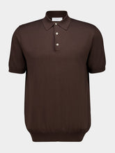 Boglioli Brown Cotton Short-Sleeve Polo