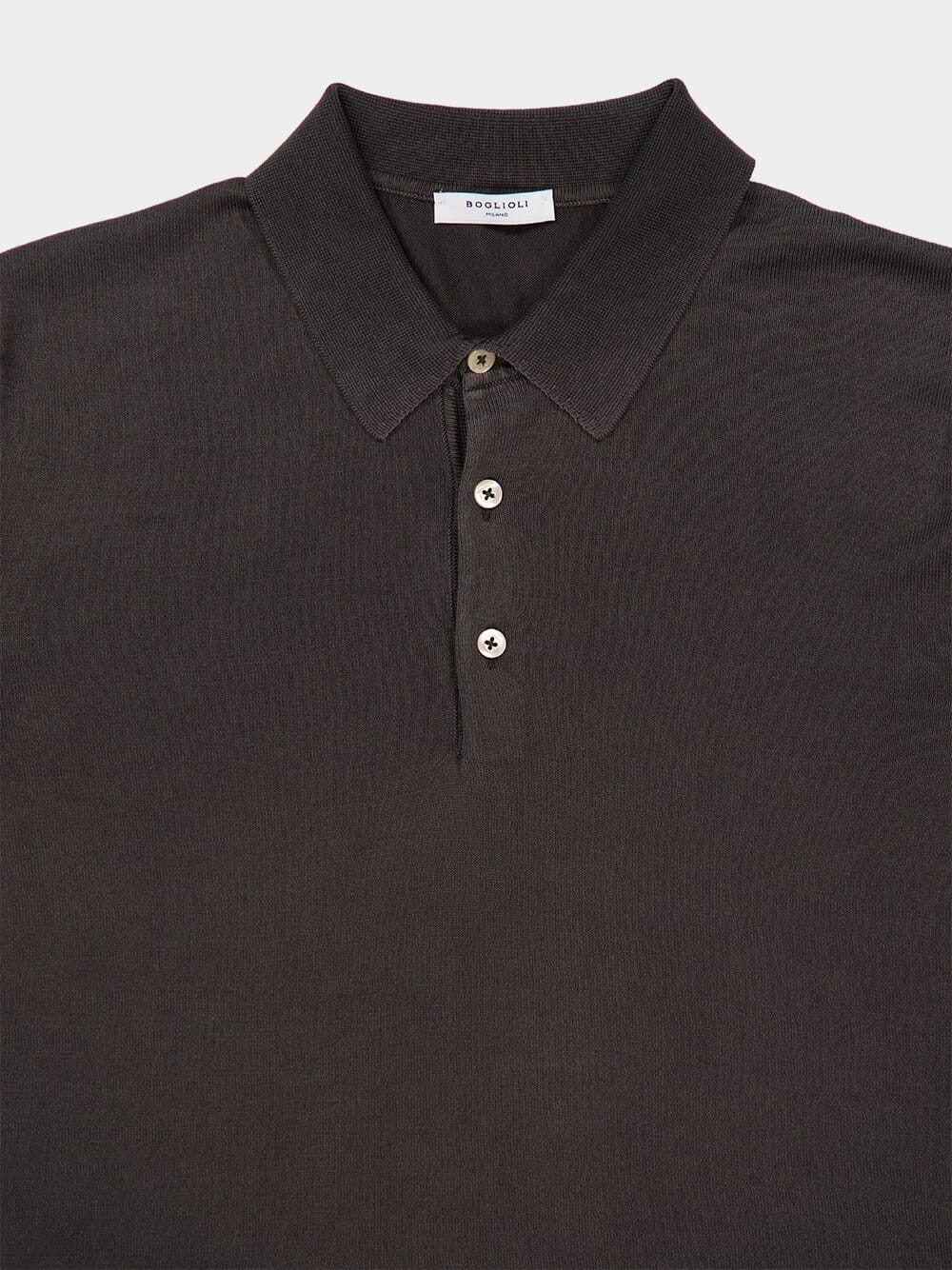 Dark Grey Regular Fit Cotton Polo