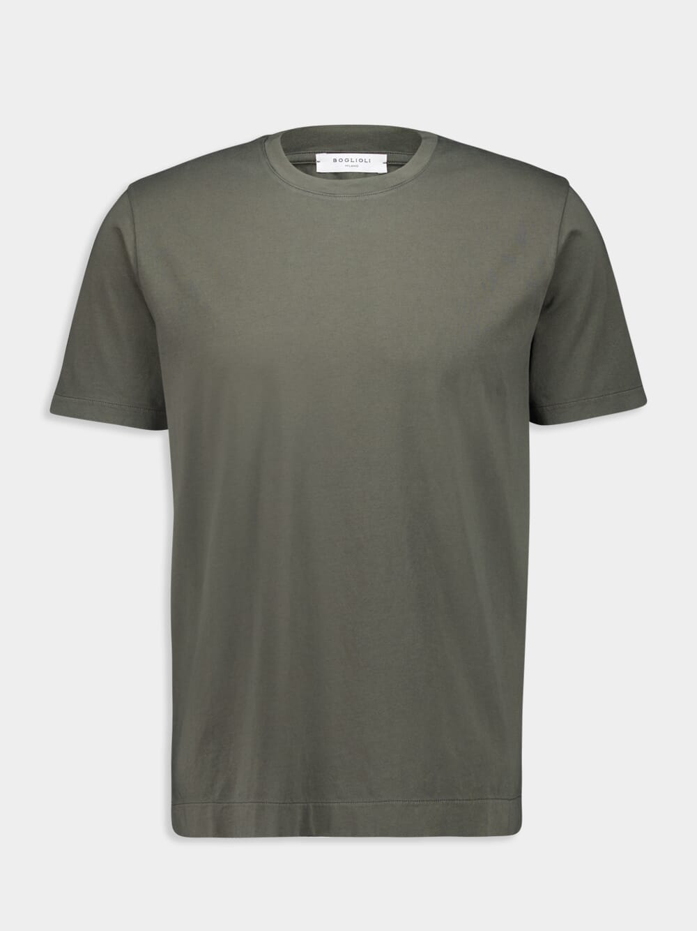 Green Cotton Crew Neck T-Shirt