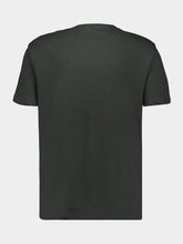 Boglioli Dark Green Cotton Linen Crew Neck T-Shirt