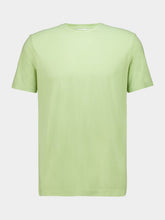 Boglioli Light Green Cotton Linen Crew Neck T-Shirt