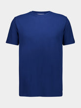 Boglioli Blue Cotton Linen Crew Neck T-Shirt