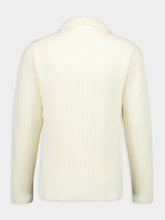 Boglioli Wool and Cashmere Rib Knit Cardigan
