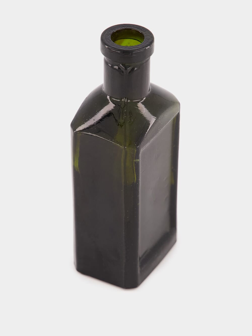 Dark Green Miniature Glass Bottle