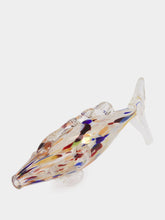 All Origine Amber and Blue Glass Fish Sculpture