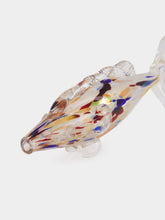 All Origine Amber and Blue Glass Fish Sculpture