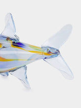 All Origine Blue and Yellow Glass Fish Sculpture