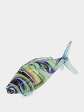 All Origine Green and Purple Glass Fish Sculpture