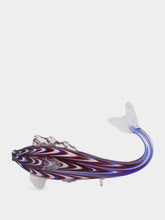 All Origine Red and Blue Glass Fish Sculpture