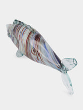 All Origine White and Brown Glass Fish Sculpture