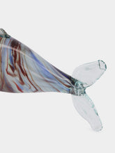 All Origine White and Brown Glass Fish Sculpture