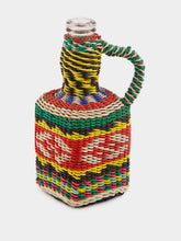 All Origine Handwoven Glass Flask with Bold Patterns