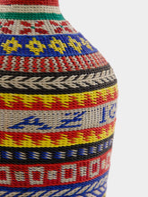 All Origine Patterned Woven Glass Flask with Handle