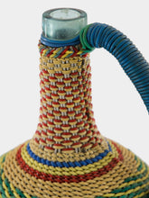 All Origine Brown and Blue Woven Glass Flask