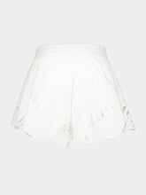 Zimmermann Ivory Mahon Embroidered Shorts