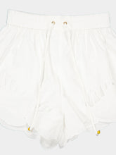 Zimmermann Ivory Mahon Embroidered Shorts