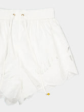 Zimmermann Ivory Mahon Embroidered Shorts