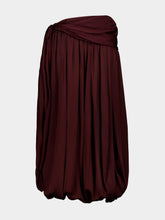 Zimmermann Wine Luna Draped Harem Pant