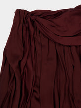 Zimmermann Wine Luna Draped Harem Pant