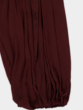 Zimmermann Wine Luna Draped Harem Pant