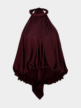 Zimmermann Wine Luna Billow Halter Top