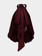 Zimmermann Wine Luna Billow Halter Top