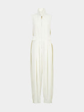 Zimmermann White Luna Twill Jumpsuit