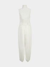 Zimmermann White Luna Twill Jumpsuit