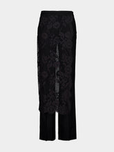 Zimmermann Black Valiant Lace Wrap Wool Trousers