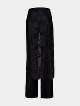 Zimmermann Black Valiant Lace Wrap Wool Trousers