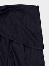 Zimmermann Night Sky Draped Flared Denim Trousers