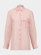 Zimmermann Pink Silk Halliday Manstyle Shirt