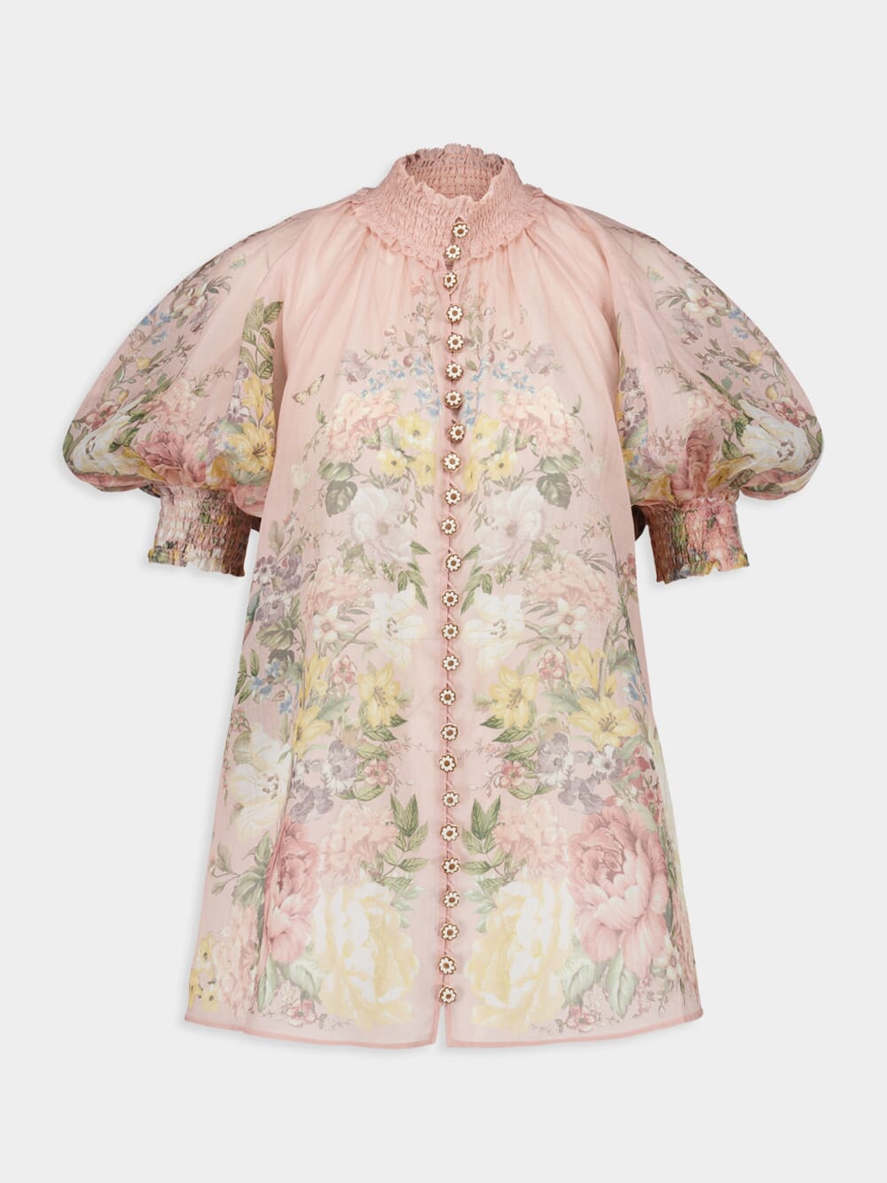 Floral Pink Waverly Blouse