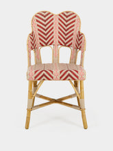 L.Drucker Red Houlgate Rattan Dining Chair